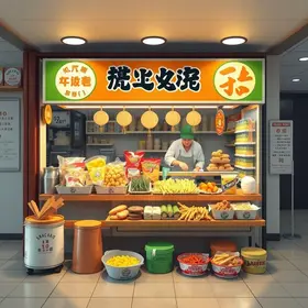 indústria de snacks