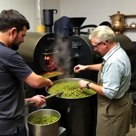 oficina sobre torra de café