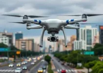 fiscalização policial com drone