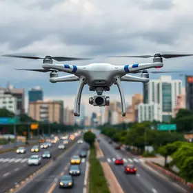 fiscalização policial com drone