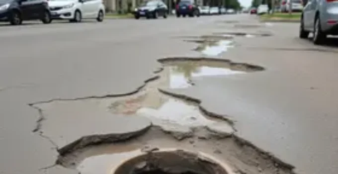 buracos na Rua Pinguim