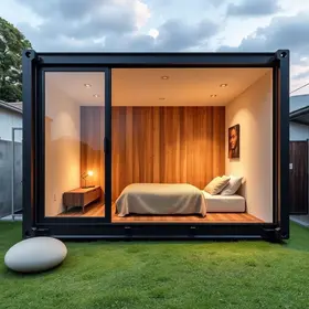 casa de 2 quartos em contêiner