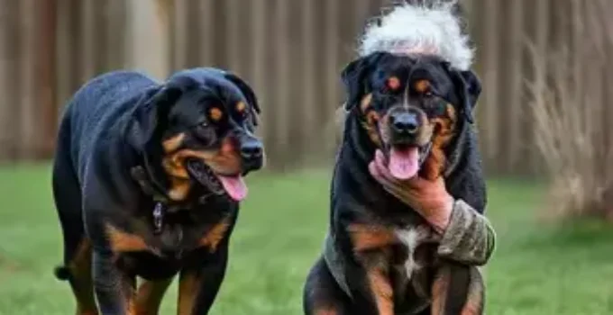 ataque de rottweilers