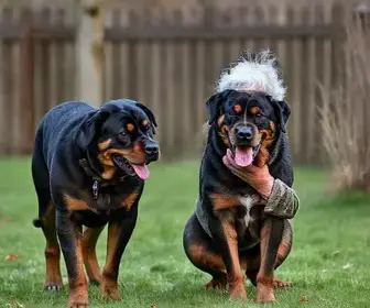 ataque de rottweilers