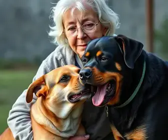 ataque de rottweilers