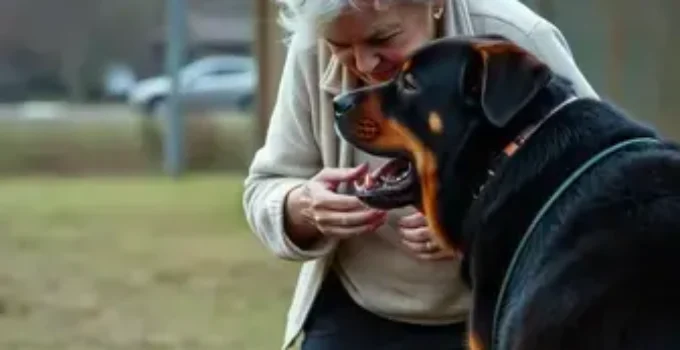 idosa atacada por rottweilers