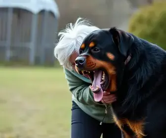 Idosa perde as orelhas após ser atacada por rottweilers