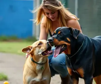 ataque de rottweilers