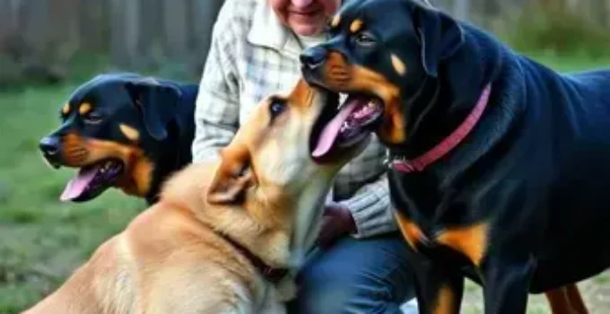 rottweilers soltos atacam idosa